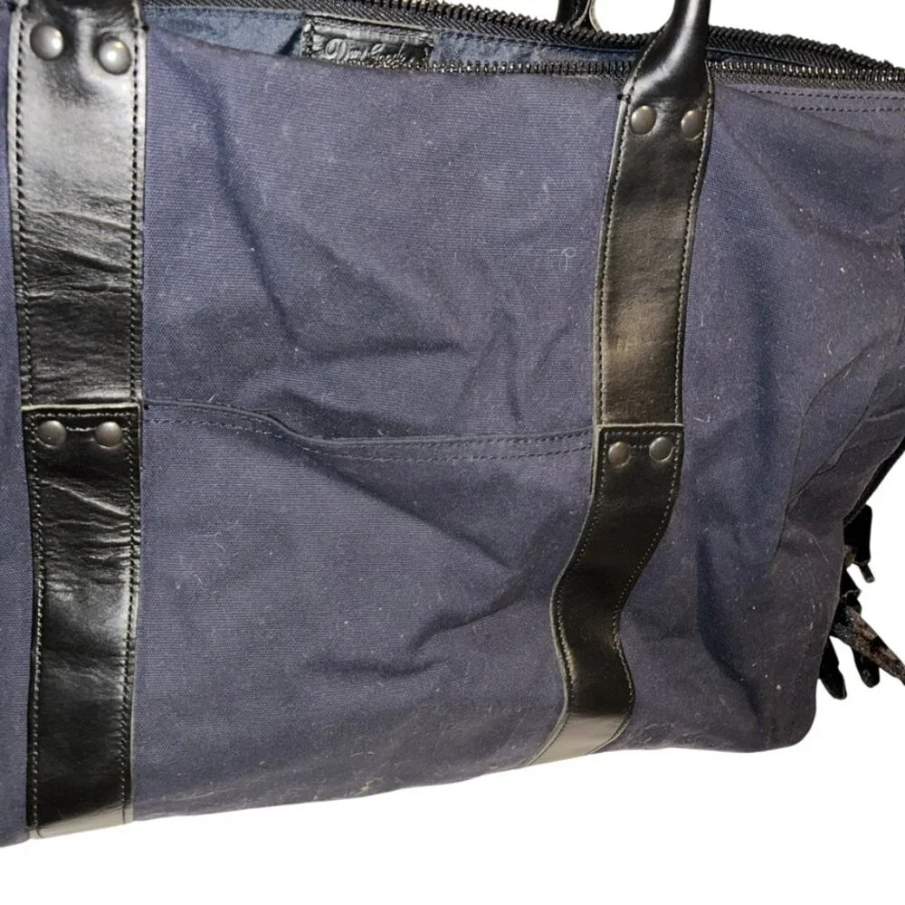 Dry Goods and Mens Furnishings by J. Crew navy blue duffel weekender suitcase ba